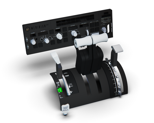 Duel engine kit for Boeing with faceplate, levers, and autopilot modules